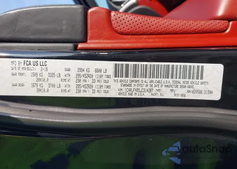 2018 Jeep Grand Cherokee Trackhawk 4X4 from USA, damaged, VIN 1C4RJFN95JC314287